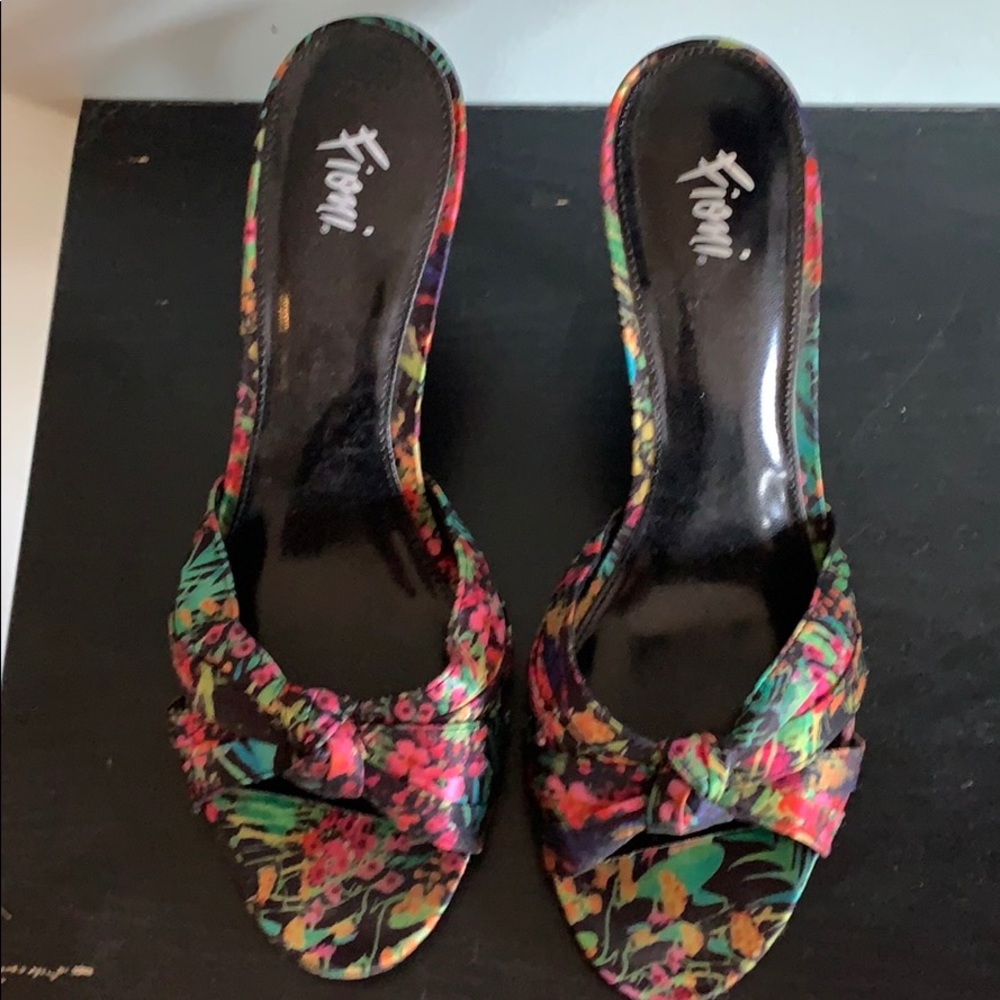 Multi colored sandals